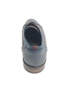 Zapato piel oxford costura 20115 marino para hombre