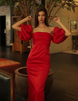 Vestido midi rojo