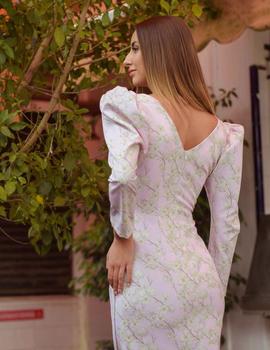 Vestido midi Fayna malva