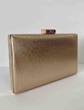 Cartera fiesta oro rosa polipiel