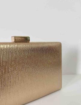 Cartera fiesta oro rosa polipiel