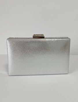 Bolso fiesta brillos plata